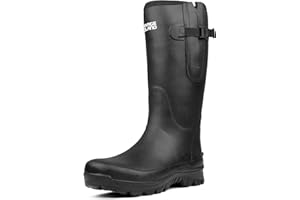 Savage Island Men's Lachlan Rubber All-Weather Neoprene Lined Wellington Boots - Waterproof Wellies