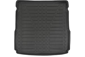 J&J AUTOMOTIVE SCOUTT Boot Liner, Boot Mat fits Passat B6/B7 5 Doors Estate 2005-2015, Water Resistant, Pet Friendly Equipment, Anti Slip, Raised edges, Tailored Fit, Easy to Roll and Clean