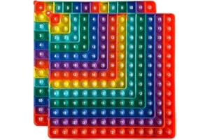 Yinquiric 12x12 Times Tables & Addition Maths Toy for Teachers and Students,Multiplication Table for for Kids,Stress Relief Toy (Double Side 1-144)