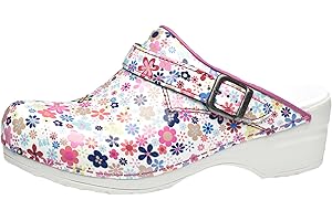 Sanita | Zoccoli Aperti da Donna | Zoccoli Artigianali Originali in Pelle Flessibile | Plantare Anatomico in Schiuma Morbida | Cinturino Regolabile sul Tallone