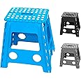 SG Traders Folding Step Stool Lightweight Foldable Step Up Stool for Adults And Kids Heavy Duty Plastic Step Stool Adult Foldable Stool Sturdy Kitchen Step Stool Non Slip Step Up Stool (Height 45cm)