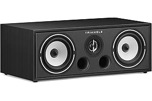 Triangle - Enceinte Centrale Home-Cinéma BOREA BRC1-2 Voies - Puissance Admissible 100W - Rendement 90 DB/W/m - Bass Reflex - 485 x 176 x 274 mm - Noir