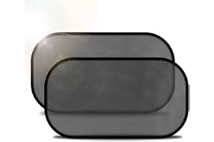 URAQT Car Window Shades for Baby, 2 Pack Suction Cups Sun Protection Shades, Children Pet Window Sunshades, Portable UV Sun Protection Car Shade, 51x31CM Fits Most Vehicles