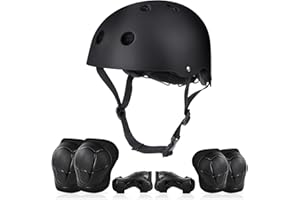 Flintronic Casco Bici Bambino 2-13Anni, Set di Protezioni per Bambini, Caschi per Skateboard Pattinaggio Monopattino Sport Estermi, Bicicletta per Ragazze e Ragazzi