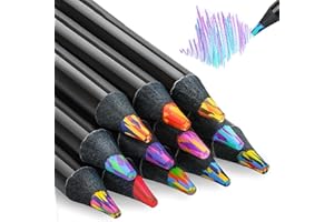 UieaMsio 12 couleurs Crayons Multicolores, Crayon de Couleur Jumbo pour Enfant, Crayons de Peinture Jumbo pour Convient pour le dessin, la peinture et le coloriage des enfants