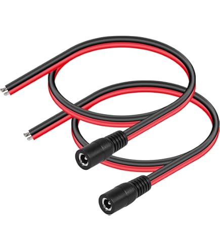 Oiyagai 20 Stück DC Power Pigtail Kabel 12V 5A männlich für CCTV Oiyagai 20 Stück DC Power Pigtail Kabel 12V 5A männlich für CCTV