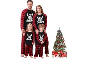 Oriental eLife 2024 Family Christmas Pyjamas Matching Sets Christmas Pyjamas for Family Christmas Pjs Pajamas Set Christmas Pyjamas for Women Men Kid Xmas Tree Sleepwear Nightwear Jammies Outfits Soft