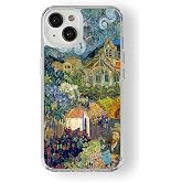 Multitronic iPhone 15 Uyumlu Van Gogh Kolaj Tasarım Baskılı Şeffaf Kılıf