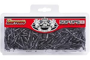 Harrows - 300 pointes Dimple Tip noires - 199120