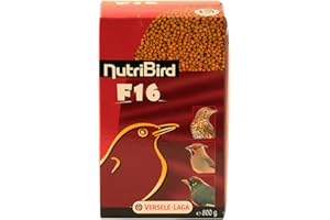 VERSELE-LAGA Versele Laga NutriBird F16 800g, (cibo manutenzione completa equilibrato per colombe frutta, uccelli trush- e jay-like e altri frutta- e uccelli insettivori)