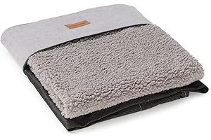 brunolie Wechselbezug Ersatzbezug für Balu, waschbar, hygienisch und rutschfest, Größe L, Grau