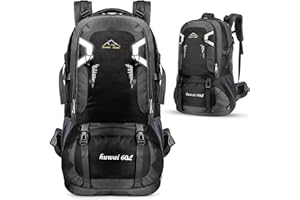 Aytop 60L Hiking Backpack, Lightweight Water Resistant Rucksack for Men Women Foldable Breathable Camping Backpack Daypack Travel Bag for Climbing Fishing Mountaineering Touring Cycling