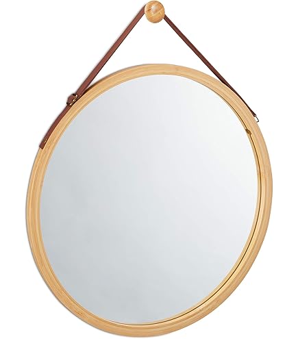 Specchio Decorativo Atmosphera In Metallo Nero - Diametro 38 Cm Con Corda - Foto 4