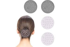 iTYOOS 4 Reti per Capelli Marroni, Invisibili, Stretch e per Balletto e Danza