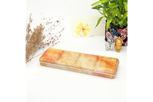 My Rock Way Palette de Peinture Taille Moyenne Autumn Wandering 24 Couleurs en métal avec 26 Demi-godets, palette de mélange et Anneau de Pouce. Boîte d'aquarelle de Voyage, Parfait pour Un Cadeau.