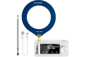 AURSINC Bärbar SI4732 miniradio V3, kortvågsmottagare för alla band med AM/FM/LSB/USB, 800 mAh batteri, 1,9 tum IPS färgskärm, perfekt för utomhus, resor och dagligt lyssnande