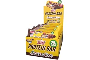 BIG - Barritas Proteina - Barritas Proteinas Sin Azucar - Snack Saludable Alto en Proteínas - + 24 gr por Barrita - Protein Bar con Sabores Exclusivos - Sin Gluten - (Caja (15 uds), Lacasitos)