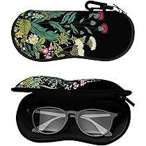 Cat Glasses Case Soft, Zippered Kids Glasses Case, Protective Glasses Cases For Women Girls, Sunglasses Pouch With Clip Cat Print(Cat A
