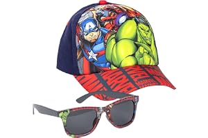 CERDÁ LIFE'S LITTLE MOMENTS Avengers keps och solglasögon set, flerfärgad, standard unisex barn, Flerfärgad, Estándar