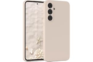 EAZY CASE - Silikonhülle für Samsung Galaxy A55 Hülle Silikon Case Beige weich stoßfeste Handyhülle Galaxy A55 Schutzhülle mit Kameraschutz Dünn Premium Schutz Cover TPU Phone Bumper in Taupe