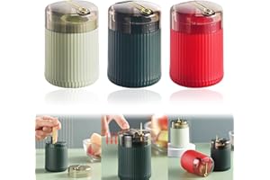 Calkkrer 3 distributori automatici di stuzzicadenti pop-up, design leggero di lusso, distributore di stuzzicadenti, distributore automatico stuzzicadenti.