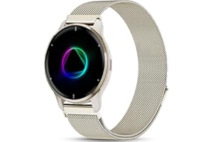 Issinlky Metalowa paska kompatybilna Garmin Venu 2 Plus, 20MM paska stali nierdzewnej Garmin Venu Sq/Sq Music/Venu Sq 2/Sq 2 Music/Vivoactive 3/3 Music/Garmin Venu/Vivomove HR/Forerunner 55 245 645