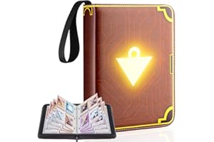 Bheddi Raccoglitore per YGO Carte, TCG Carta Raccoglitore Album con cerniera per PTCG MTG YGO (Dark Pazzle)