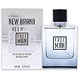 Free Man by New Brand for Men - 3.3 oz EDT Spray