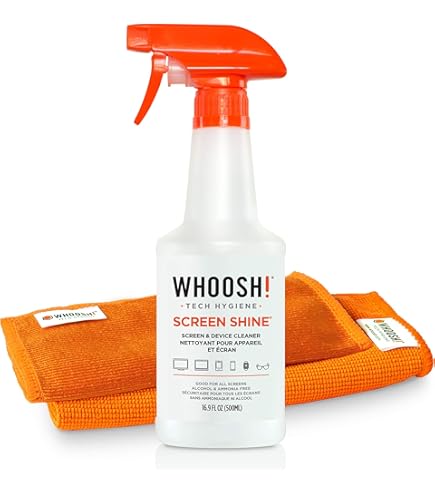 Entretien écran LCD LED OLED Nettoyant écran AM 3 Pack - Spray Chiffon Microfibre, 10,5ml, Orange Nettoyant Smartphone Tablette