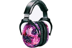 ZOHAN 030 Casque Anti Bruit Enfant Facilement Réglable Pliable, Protection Auditive confortable avec Sac de Transport, SNR 25dB pour l’Autisme, TDAH, Feux d’Artifice, Concert - Ciel étoilé