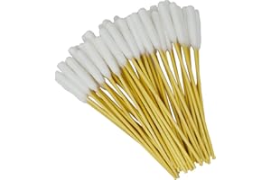 Pirbright Pet Company Extra Large 15cm Pet Dog Cotton Bud Ear Cleaner Long Bamboo Cotton Buds For Cleaning Animals Ears 50 Pack Ear Swab Sticks…