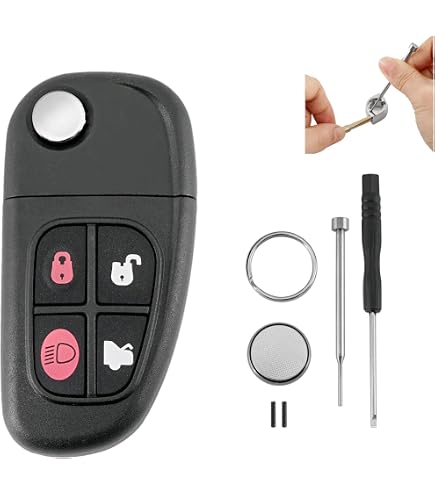 Jaguar X Type Radio 1xAuto Schlüssel Reparatur Tastenfeld 4 Tasten Für Jaguar X TYPE Jaguar XJ6 Serie 1