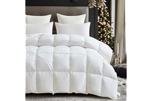 Degrees of Comfort Daunendecke 135x200cm 90% Daunen 10% Federn Ganzjahresdecke, Bezug aus 100% Baumwolle, Füllgewicht: 620 gr., Allergikergeeignet,Oeko-Tex Standard 100