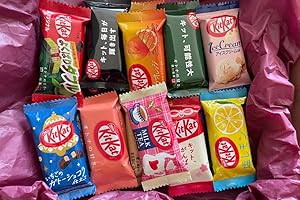 NESTLÉ wellbeing Dagashi Geschenkbox mit 20 japanischen Schokoriegeln und einem Anime-Sticker