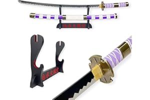 FÉENOMENN Katana One Piece Luffy Nidai Kitetsu - Espada de madera (soporte japonés incluido)