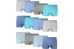 Channo Calzoncillos Niño de Licra Suave: Bóxers para Adolescentes Jóvenes y Niños - Tallas 16 14 12 10 8 6 4 años Cómodos y Elásticos Pack Multicolor