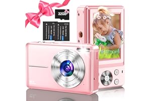 NSOELA Digital Camera, Vlogging Camera Rechargeable Digital Cameras FHD 1080P 44MP Compact Camera with 16X Digital Zoom, Portable Mini Camera with 1 Battery