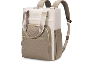 LOVEVOOK Backpack Womens 17.3 inch Laptop Rucksack Bags for Women 2 in 1 Ladies Tote Handbags Waterproof School Bag for Girls Women's Fashion Backpacks Casual Daypacks for Travel Uni Work