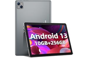 ‎XGODY XGODY Tablet 10 Zoll Android 13 Tablet PC mit 2,4G/5G WLAN Octa-Core 1,8Ghz | 10 GB RAM + 256 GB ROM (TF 1TB) | FHD |5+13MP Kamera | 7000 mAh | Bluetooth 5.0, Silber