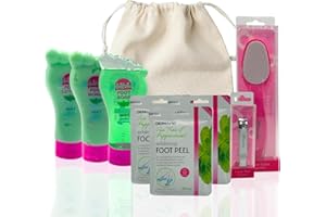 VIKINGTREAT Foot Care Kit – Exfoliating Foot Mask, Feet Peel Mask & Spa Treatment for Dry, Cracked Heels