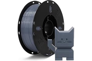 VOXELAB FilaBees PLA Filament 1.75mm Grey, Max 500mm/s High Speed 3D Printer Filament, Upgraded Tangle-Free 3D Printing Filament ±0.02mm, Neatly Wound PLA, Fit Most FDM Printer,1KG(2.2lbs)