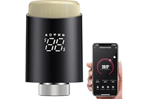 MIUCDA Smart Heizkörperthermostat WiFi, kein Gateway Erforderlich，Thermostat Heizung Smart, Programmierbarer Energiesparen Digital Thermostat TRV Kompatibel Alexa, Google Home，Tuya，Smart Life