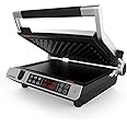 Gastroback 42539 Design BBQ Advanced Control, contact grill, table grill, BBQ, indoor grill, unfoldable, thermometer probe, 60-minute timer, 6 grill programmes, grill plattes dishwasher safe