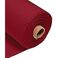 100% Cotton Fabric 60 Inch 150cm Wide 150GSM Material for Sewing, Dressmaking, Quilting, Curtain Linings, Pillowcases & Totes Fabric by The Half Metre by Discount Fabrics LTD(Wine, 5m)