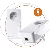 Devolo Magic 2 LAN Starter Kit: 2 adapters, Gigogne plug (2400 Mbit/s, 1 Gigabit Ethernet port), Ideal for teleworking, gamin