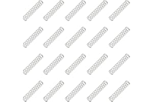 PATIKIL Compression Spring 0.5 mm Wire Dia x 5 mm OD x 25 mm L, 20 Pcs 304 Stainless Steel Mechanical Extension Small Springs Pen Springs Assortment Kit for Shop and Home Repairs