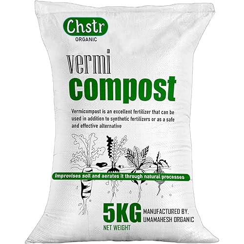 Vermicompost Fertilizer Manure For Plants 5 Kg |Vermi compost for plant| Organic Manure for Plants | Fertilizer for Home Gardening | Natural Booster for Flowering Plant 5Kg