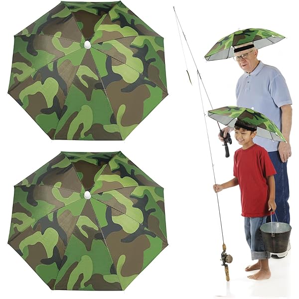 Parapluie Cyclisme 4 Chapeaux Parapluie De Tête - Protection UV Et Pluie Pour Pêche, Vélo Et Sport Chapeau Parapluie