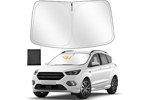 ZATOOTO Parasole Auto Parabrezza Su Misura per Ford Kuga 2020-2024, Parasole Auto Parabrezza Interno Pieghevole, Spesso e Riflettente Blocca i Raggi UV e Mantiene l'auto più Fresca