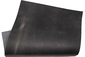 HAPPER STUDIO Cuir de vachette de 2 mm d'épaisseur Pull-Up Crazy Horse - Feuilles en cuir véritable pour travaux manuels (1, gris, A5 (148 x 210 mm))